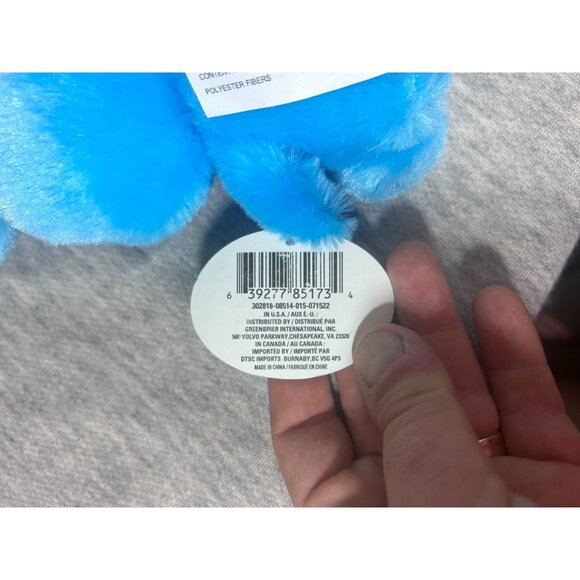 Fuzzy Friends Plush Stuffed Blue Bunny Animal Soft Toy - Picture 5 of 6